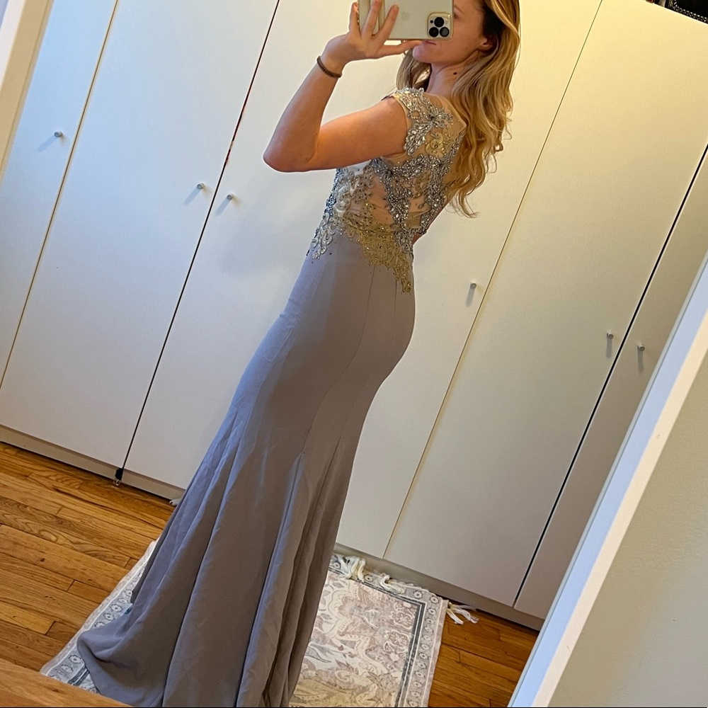 Beaded formal gown